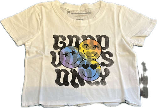 Good Vibes Only Crop Tee