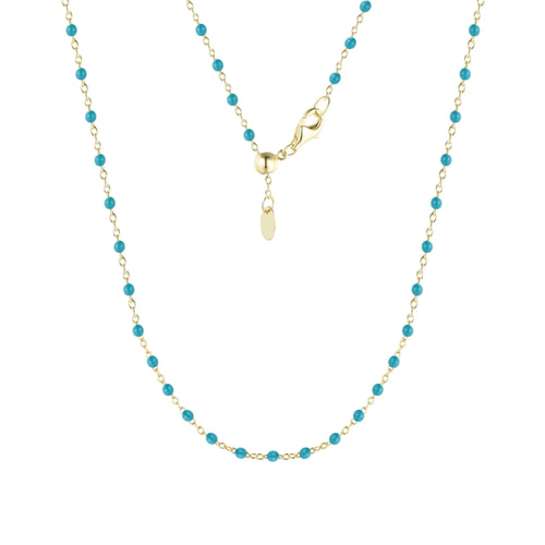 Kamaria Enamel Beaded Chain Necklace