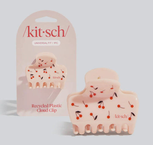 Recycled Plastic Medium Cloud Clip - Cherry Print