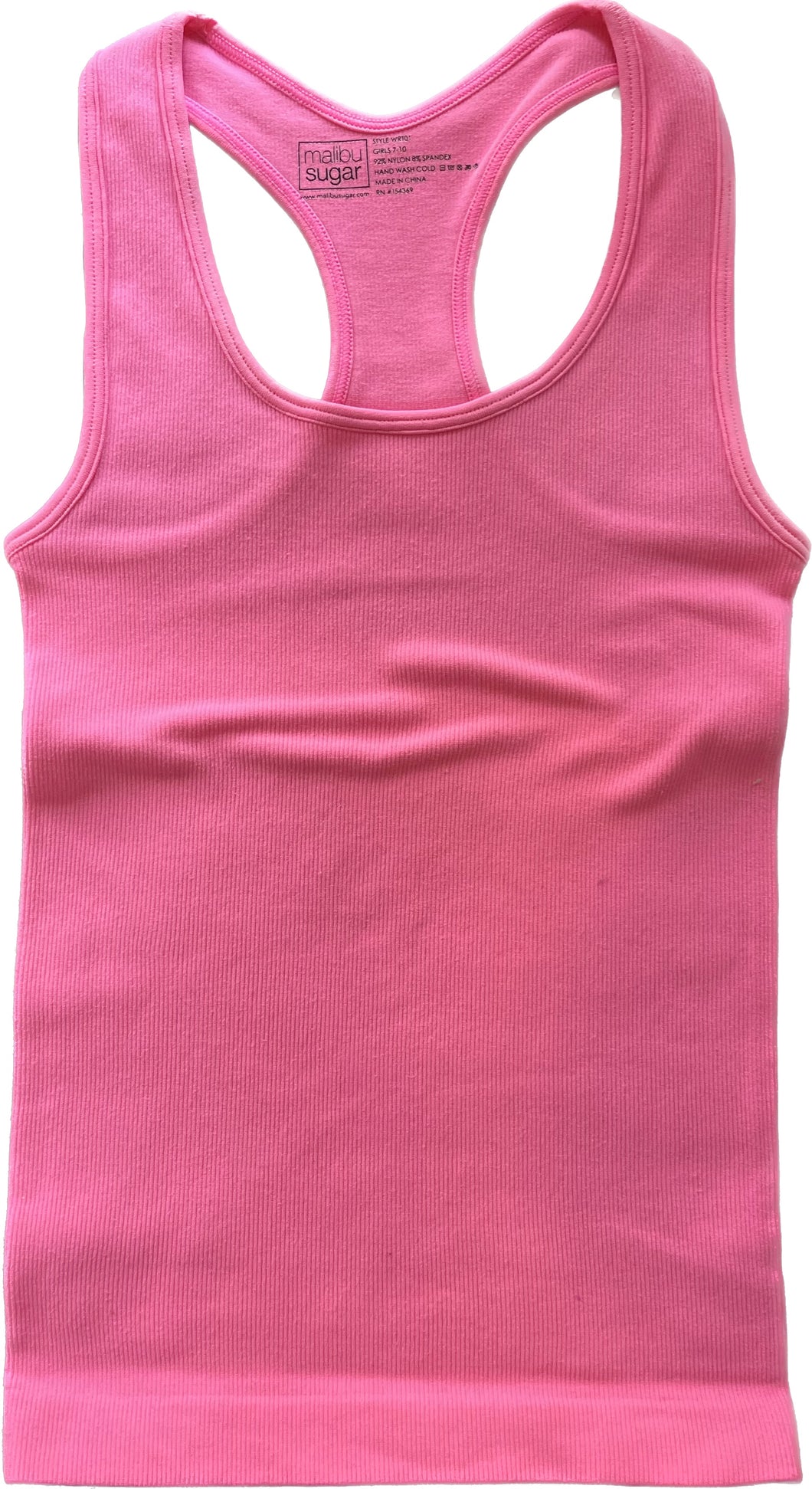 Solid Racer Back Tank Top