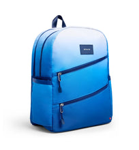 Load image into Gallery viewer, Blue Gradient Diagonal Zipper Kane Double Pocket Backpack