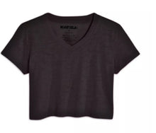 Load image into Gallery viewer, Courage Cropped V Neck Tee - Junior