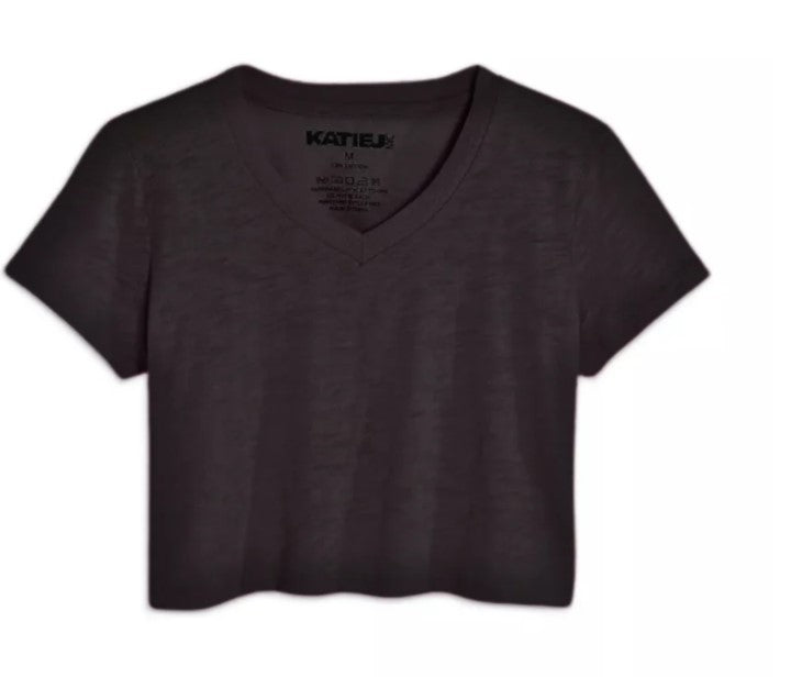 Courage Cropped V Neck Tee - Junior