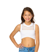 Load image into Gallery viewer, Crop Mesh Sleeveless Top