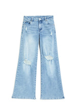 Load image into Gallery viewer, Heart Patch Pocket Wide Leg Denim