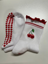 Load image into Gallery viewer, Cute Cherry Grip Socks