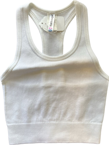 Crop Tank Top with T Back