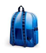Load image into Gallery viewer, Blue Gradient Diagonal Zipper Kane Double Pocket Backpack