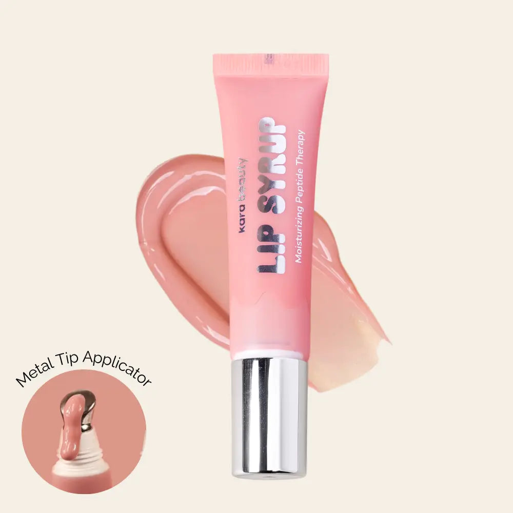 Lip Syrup Moisturizing Peptide Therapy Lip Gloss - Milky Peach