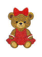 Load image into Gallery viewer, Red Cheer Bear 5" Stickerbean