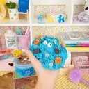 Load image into Gallery viewer, Monster Cookie Dough Signature Dome Slime