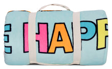 Load image into Gallery viewer, Be Happy Sherpa Blanket