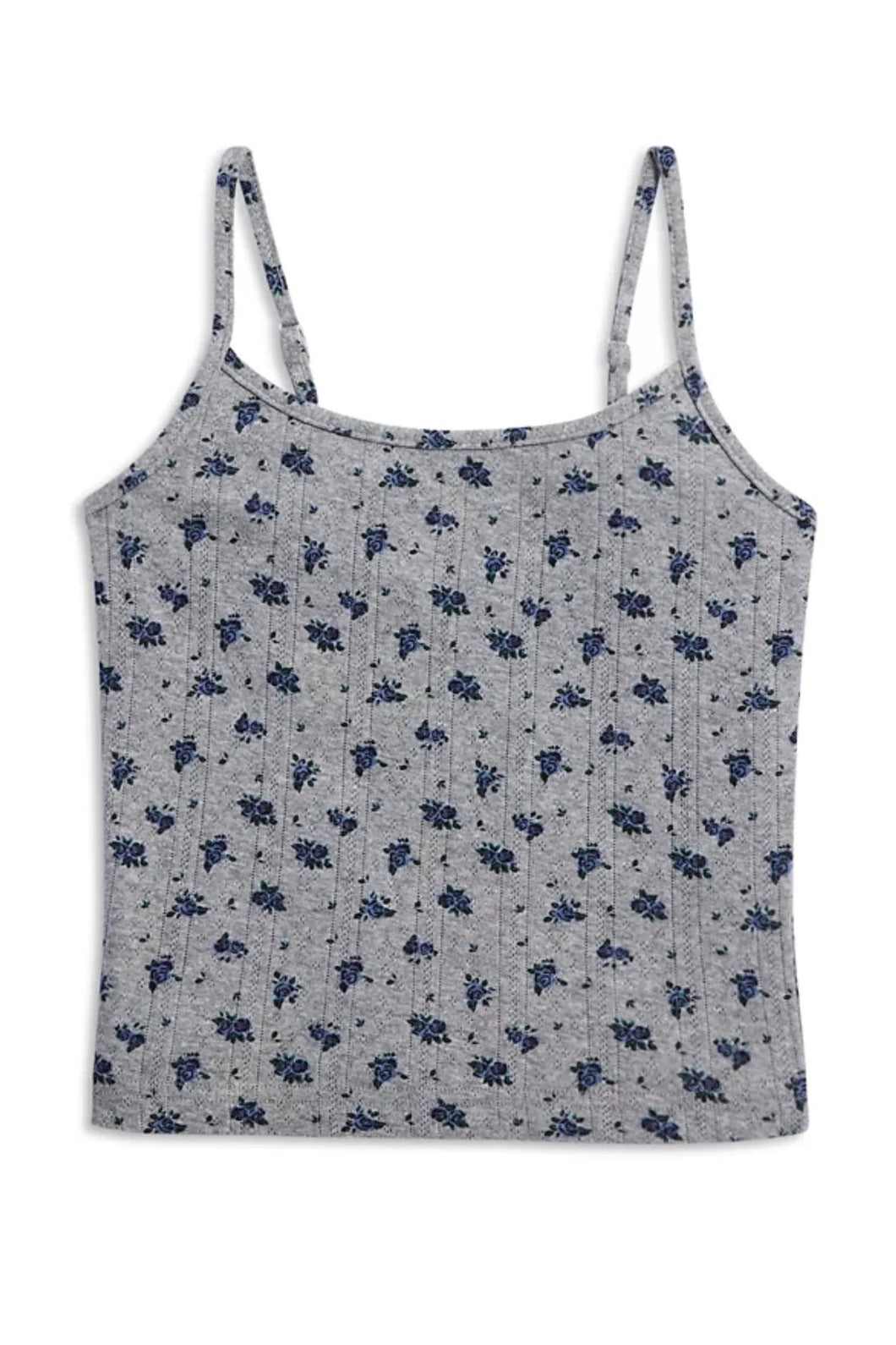 Navy Floral Marina Lounge Top - Junior