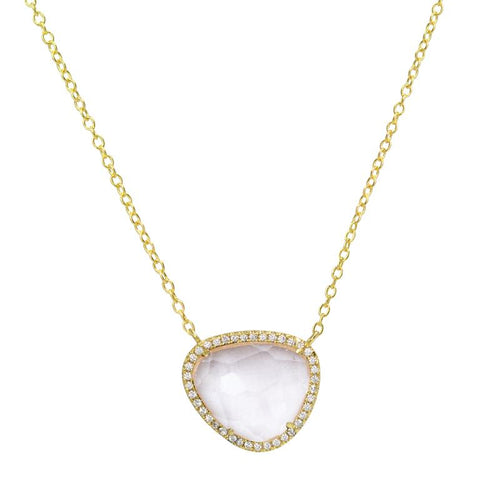 Marina Necklace - Morganite Pink