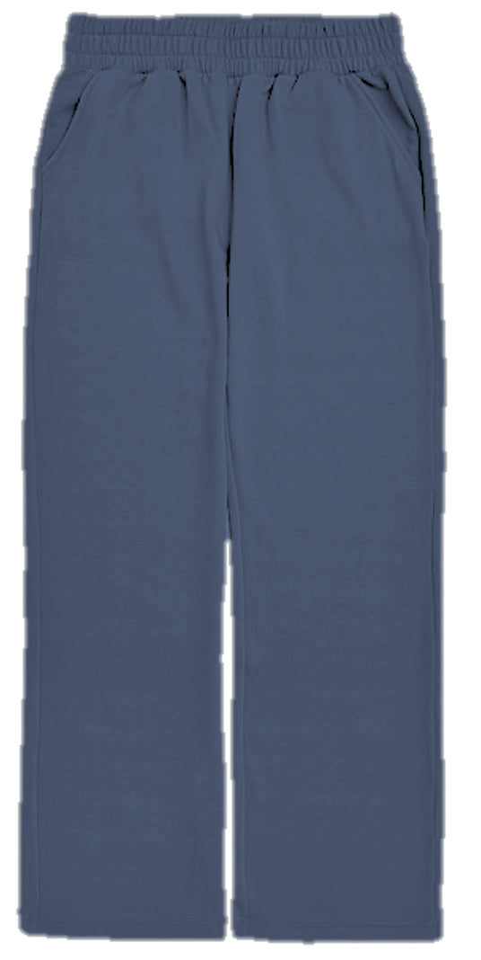 Junior Wide Leg Raw Edge Sweatpants