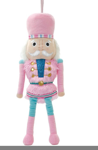 Pink Nutcracker Plush Ornament