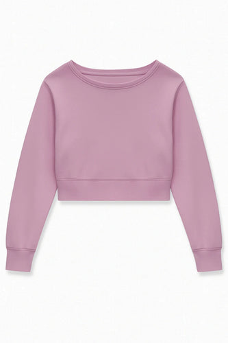 Tween Tristan Off Shoulder Crop Sweatshirt