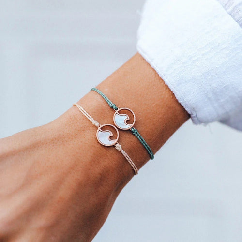 Ombre Wave Charm Bracelet - Smoke