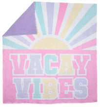 Load image into Gallery viewer, Vacay Vibes Sherpa Blanket