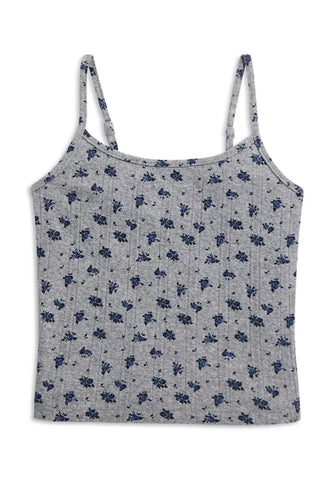 Navy Floral Marina Cami Lounge Top - Tween