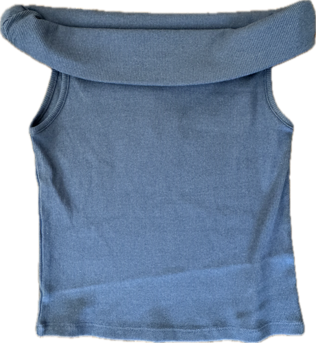 Blue Off Shoulder Top