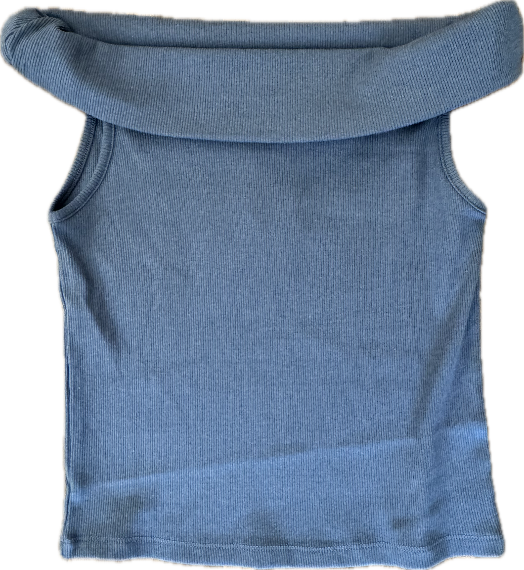 Blue Off Shoulder Top