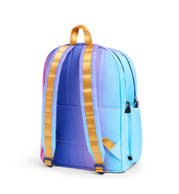 Load image into Gallery viewer, Pink/Blue Gradient Kane Double Pocket Backpack