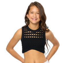 Load image into Gallery viewer, Crop Mesh Sleeveless Top