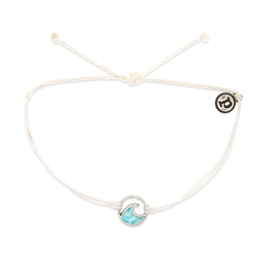 Ombre Wave Charm Bracelet - White