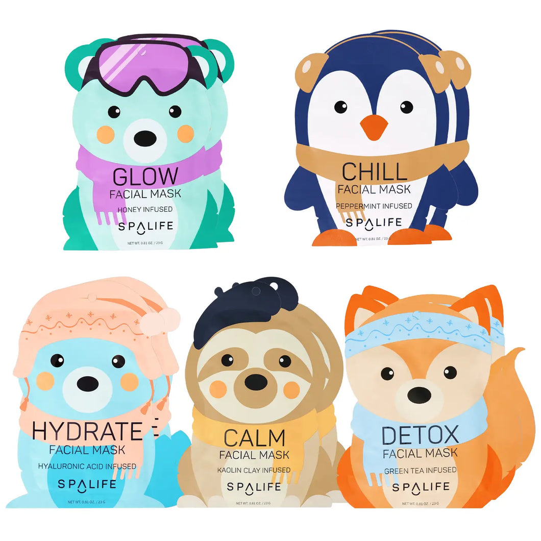 Christmas Holiday Snow Buddy Facial Mask