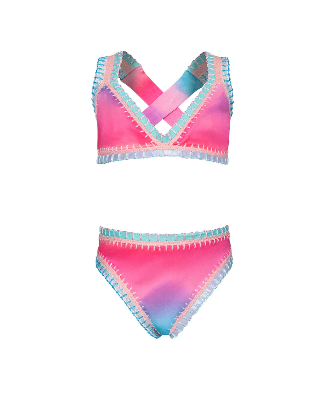 Rainbow Embroidered Bikini