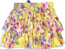 Load image into Gallery viewer, Yellow Floral Top and Skirt Set