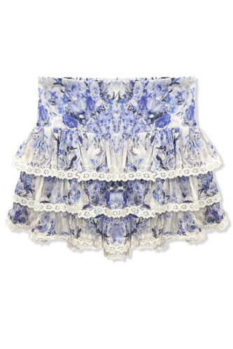 Glacier Floral Melody Drop Waist Skirt
