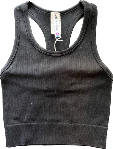 Crop Tank Top with T-Back