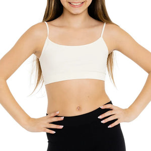 Tween Solid Bandeau Bra Cami