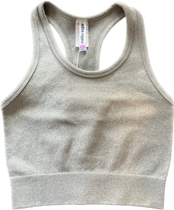 Crop Tank Top with T Back