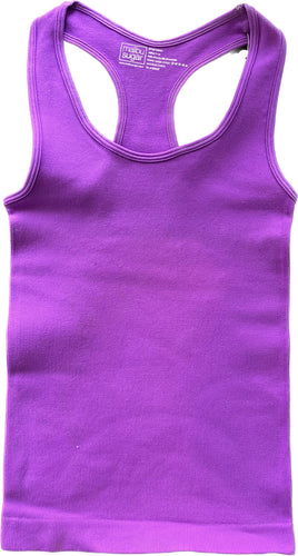 Solid Racer Back Tank Top