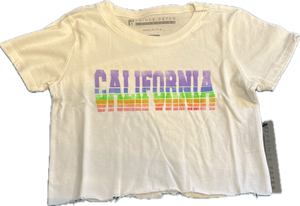 California Gradient Crop Tee