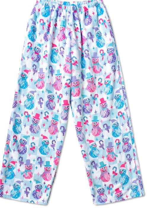 Disco Snowman Plush Pants