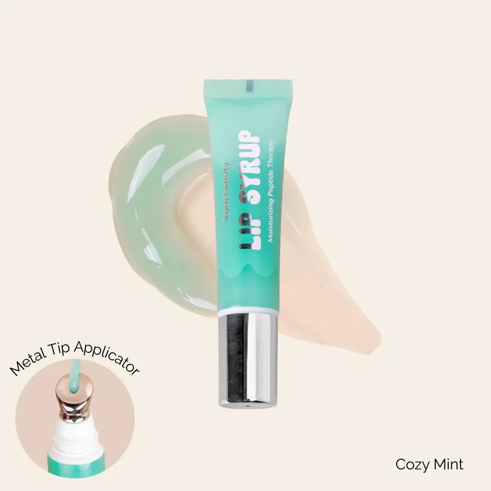 Lip Syrup Moisturizing Peptide Therapy Lip Gloss - Cozy Mint