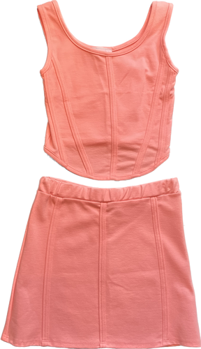 Corset Top and Skirt Set