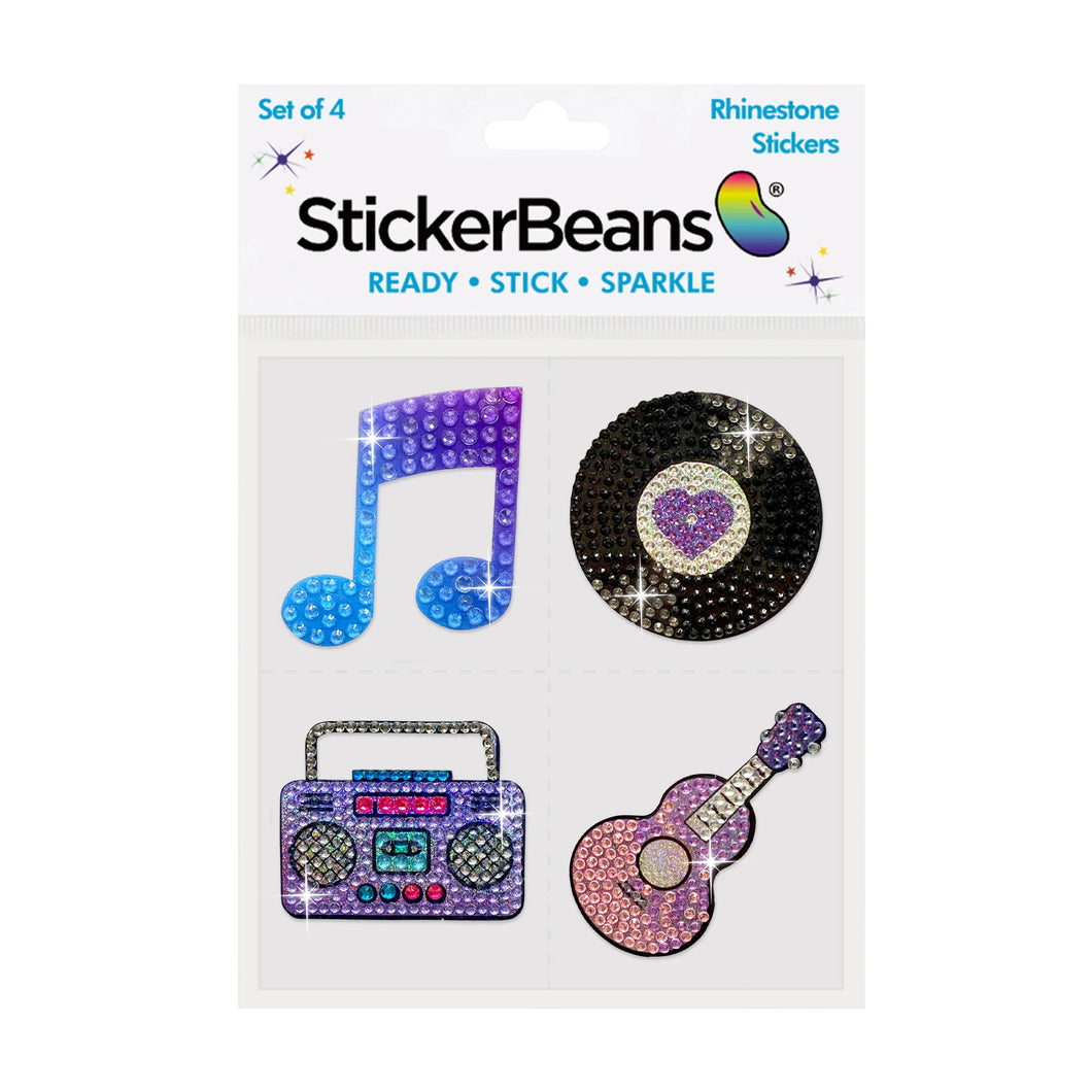 I Love Music Stickerbeans Set