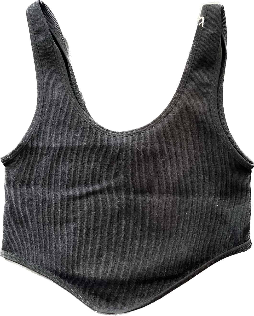 Crop Tank Top with Rounded Bottom