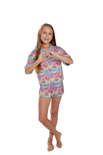 It's My Party Short Sleeve Lounge Set