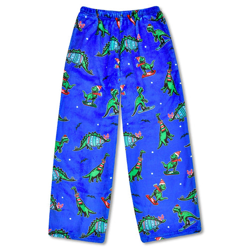 Holiday Dino Plush Pants