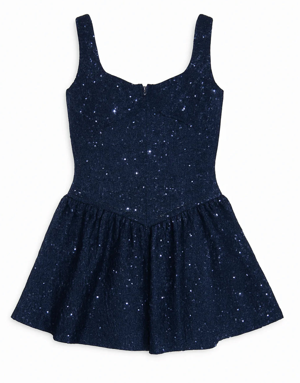 Zena Peaked Waist Sequin Dress