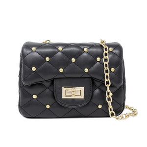 Quilted Stud Mini Bag