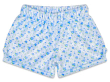 Load image into Gallery viewer, Blue Ditsy Plush Shorts