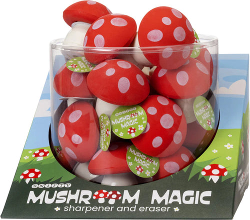 Magic Mushroom Sharpener & Eraser