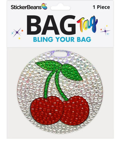 Cherries Stickerbeans Bag Tag
